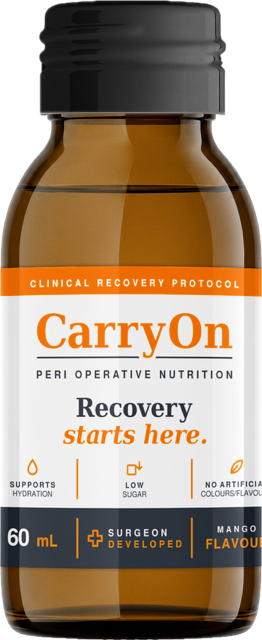 CarryOn 60 mL peri-operative nutrition drink, mango flavour